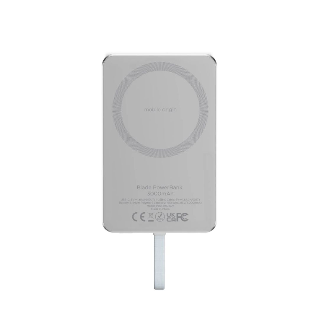 Mobile Origin Blade PowerBank 3000mAh Silver