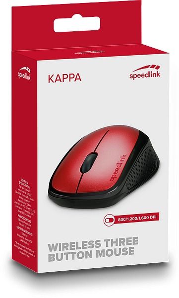 Speedlink Kappa Wireless mouse Black/Red