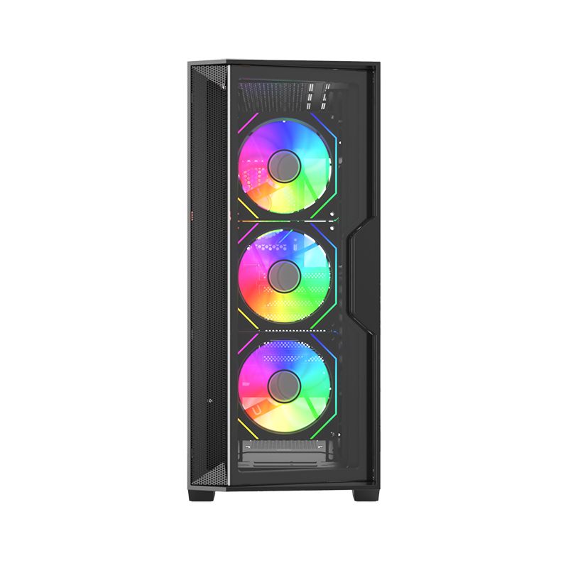 Keep Out XC-500 GLASS RGB Tempered Glass Black