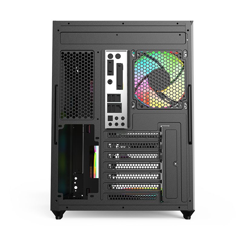 Keep Out XC-800 PRO RGB Tempered Glass Black