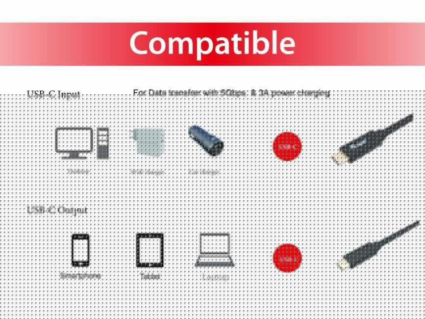 EQuip USB-C 3.2 Gen1 to USB-C 1m cable Black