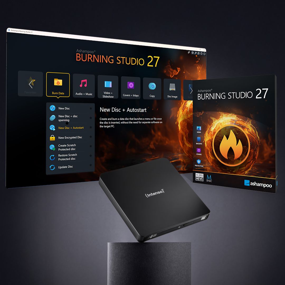 Intenso EOD 400D Slim DVD-Writer Black BOX