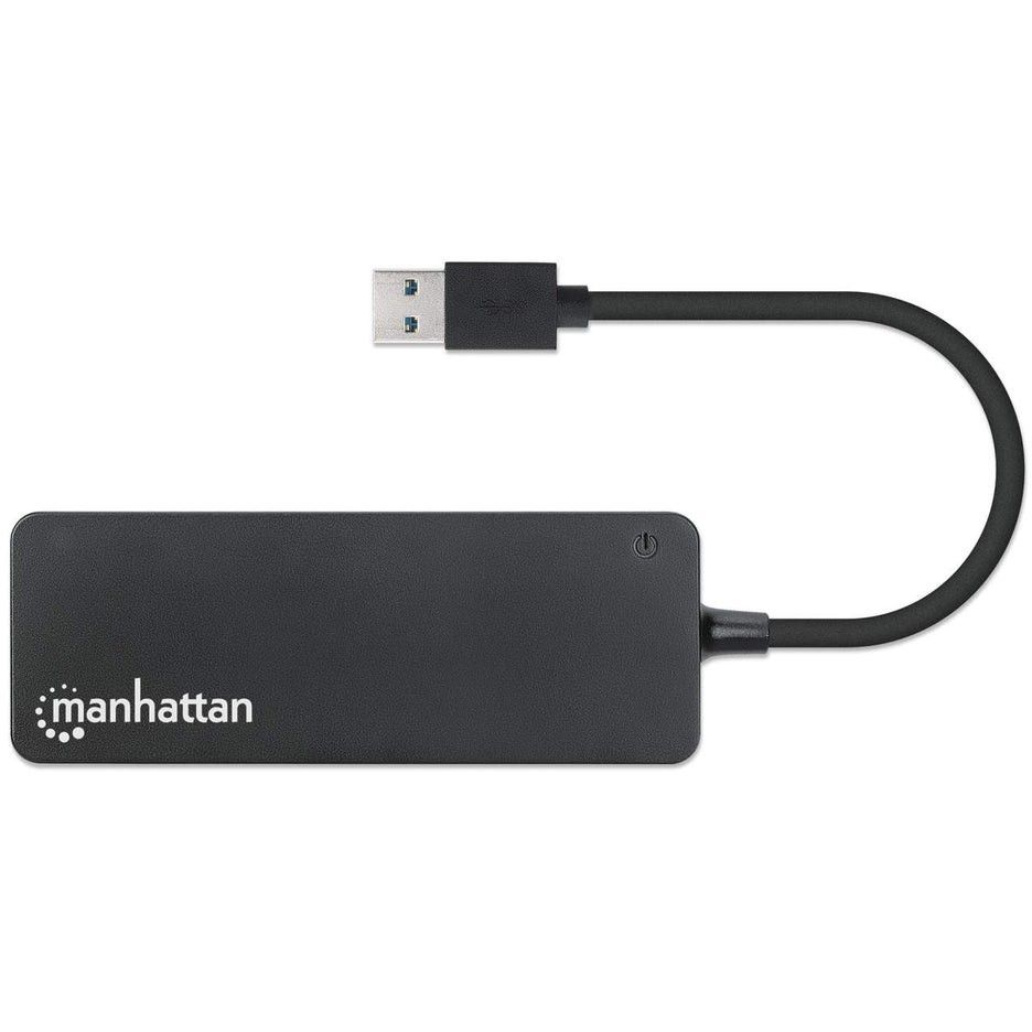 Manhattan 4-portos USB3.2 HUB Black