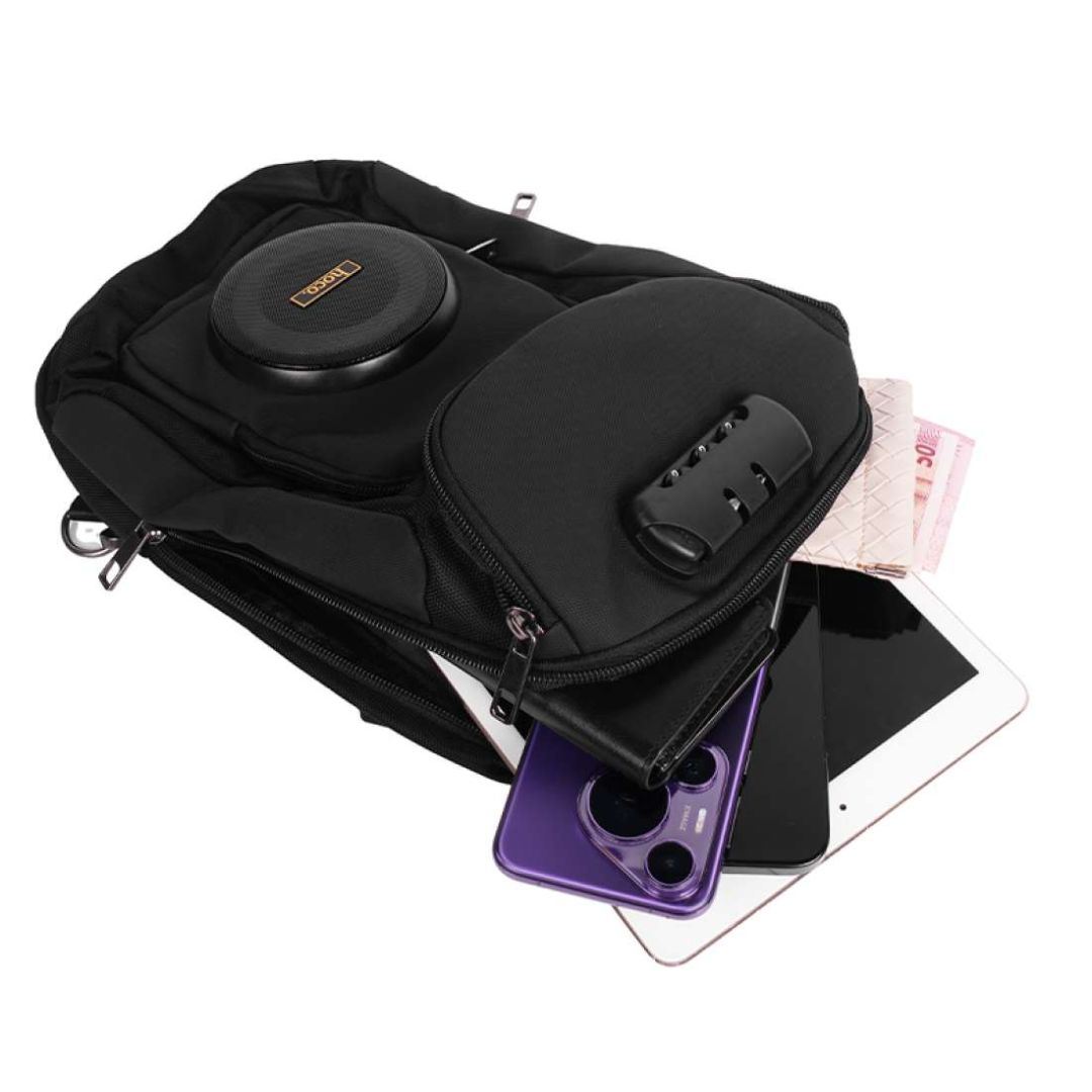 Hoco HC42 Bluetooth Speaker Large Capacity Sling Bag Black