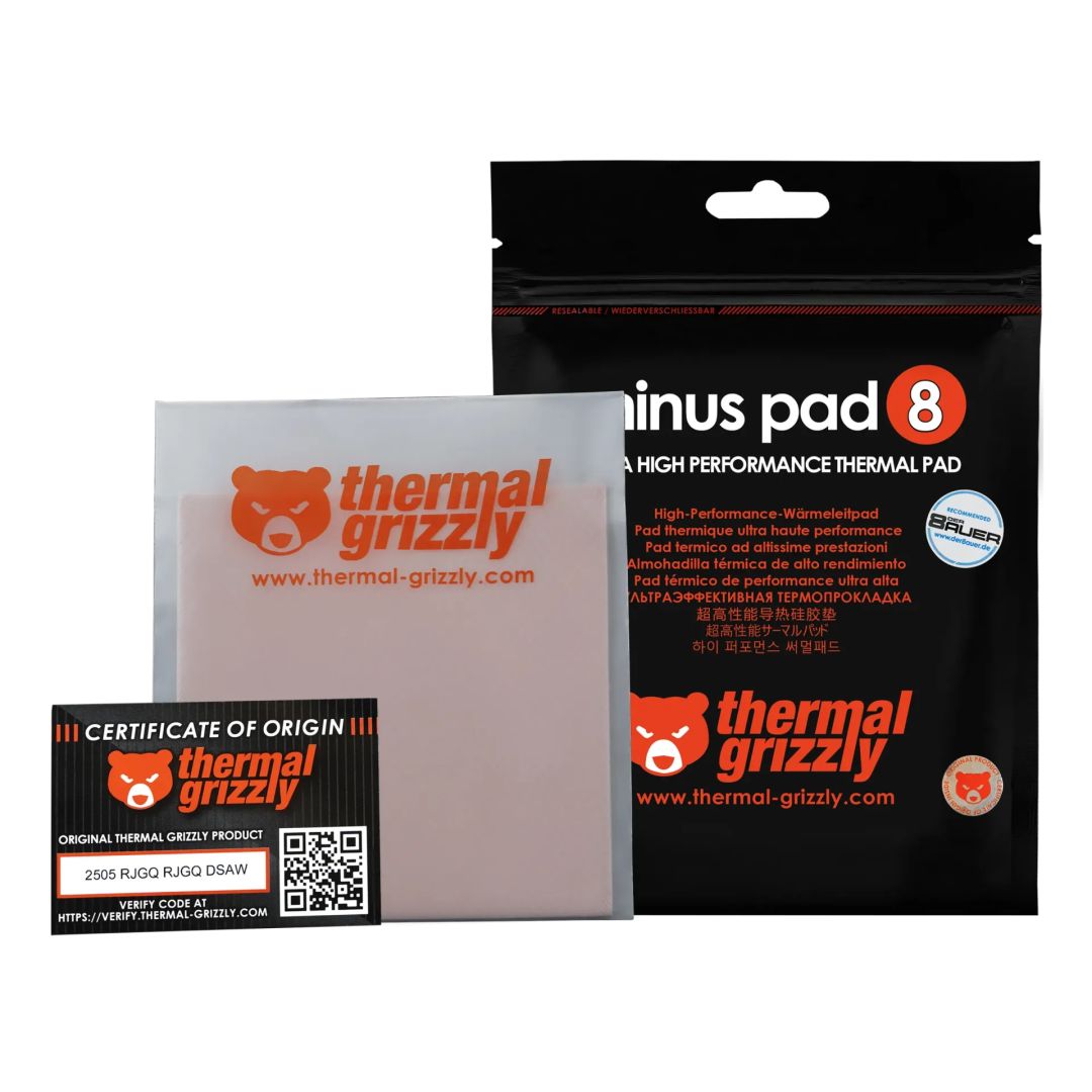 Thermal Grizzly Minus Pad 8 Hővezető lap (1lap/csomag)