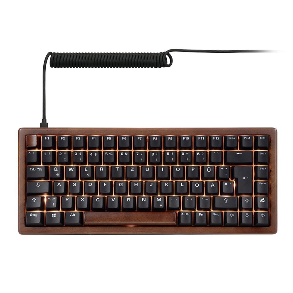 Sharkoon Skiller SGK50 S3 Wood PBT Gaming Keyboard Brown/Black UK