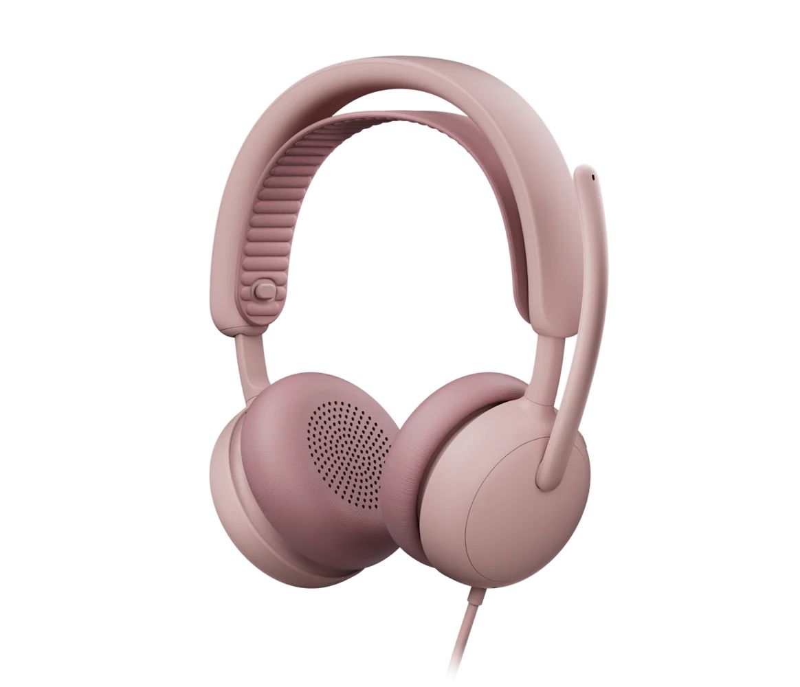 Logitech Zone Wired 2 for Business Teams version Headset Rose