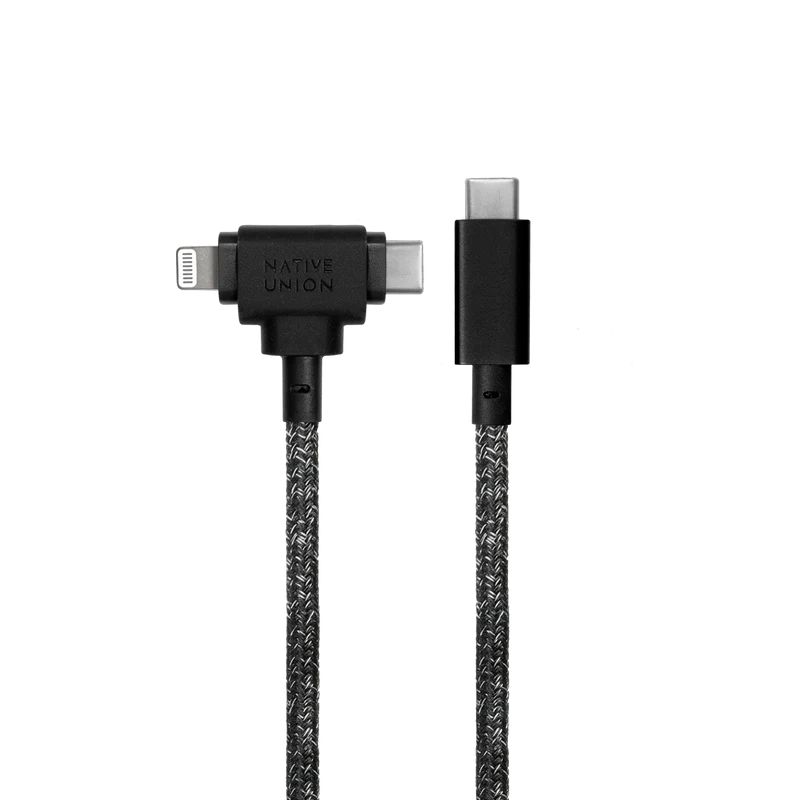 Native Union Belt Cable Duo (USB-C – Lighting/USB-C) 1,5m Cosmos
