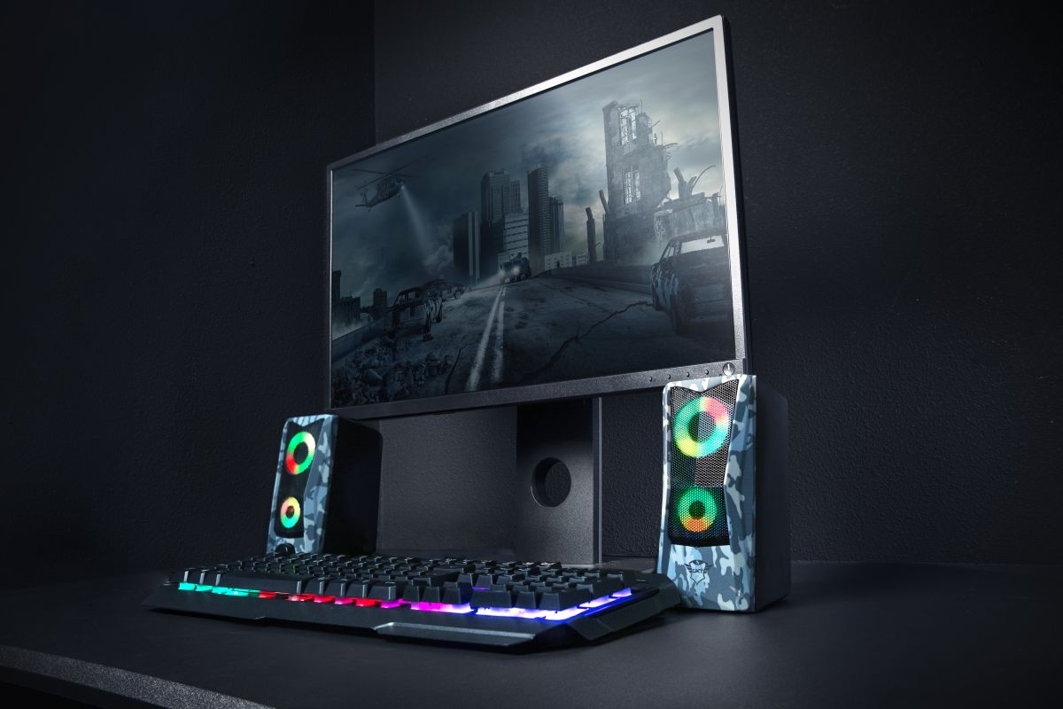 Trust GXT 606 Javv RGB-Illuminated 2.0 Speaker Set Grey