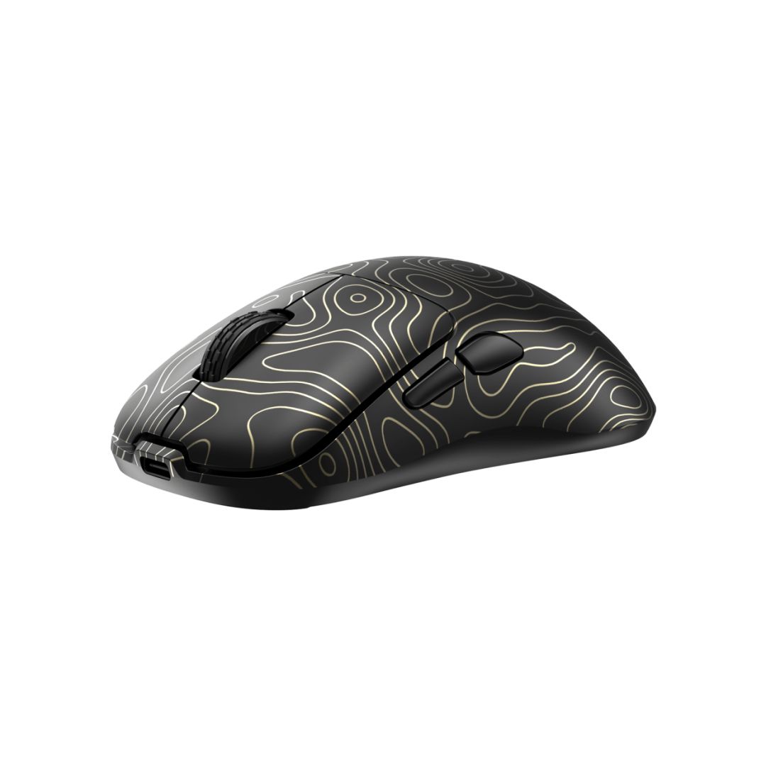 White Shark Aero Gaming Wireless Mouse Black/Gold