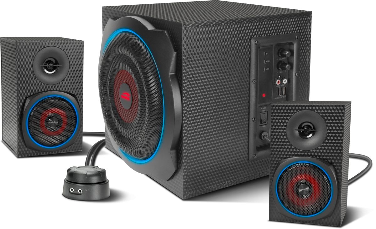 Speedlink Gravity Carbon RGB 2.1 Subwoofer System Black