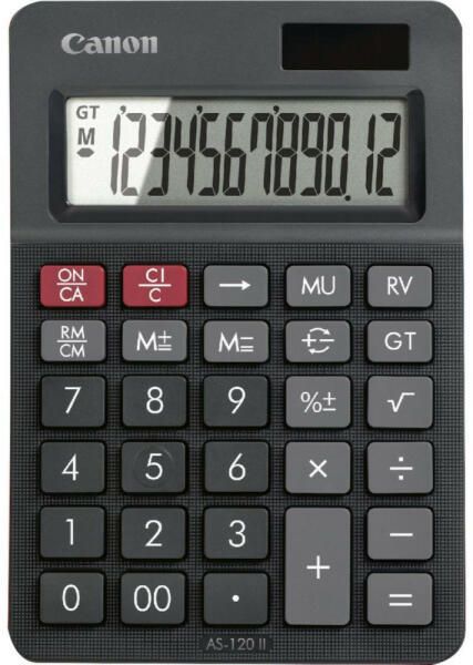 Canon AS-120 II Zsebszámológép Black