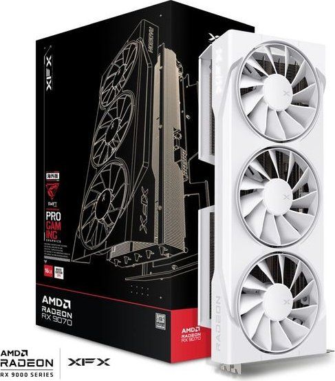 XFX RX9070 16GB DDR6 Tripple Fan Gaming Edition White OC 