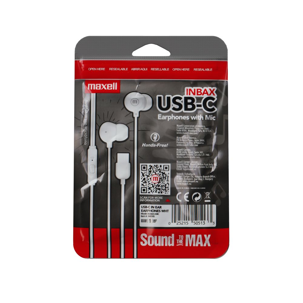 Maxell IN-BAX Headset White