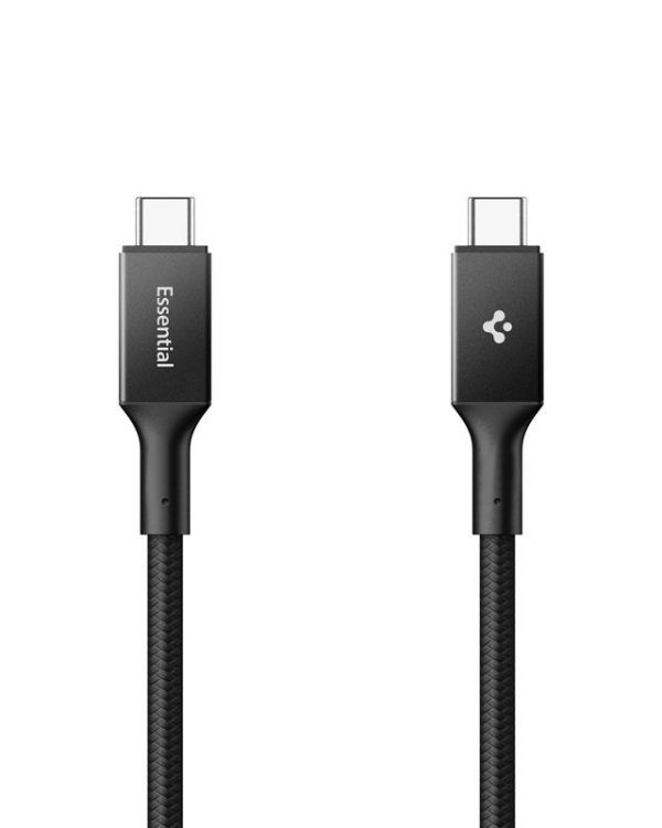 Spigen Essential USB-C to USB-C 100W Fabric Cable Black