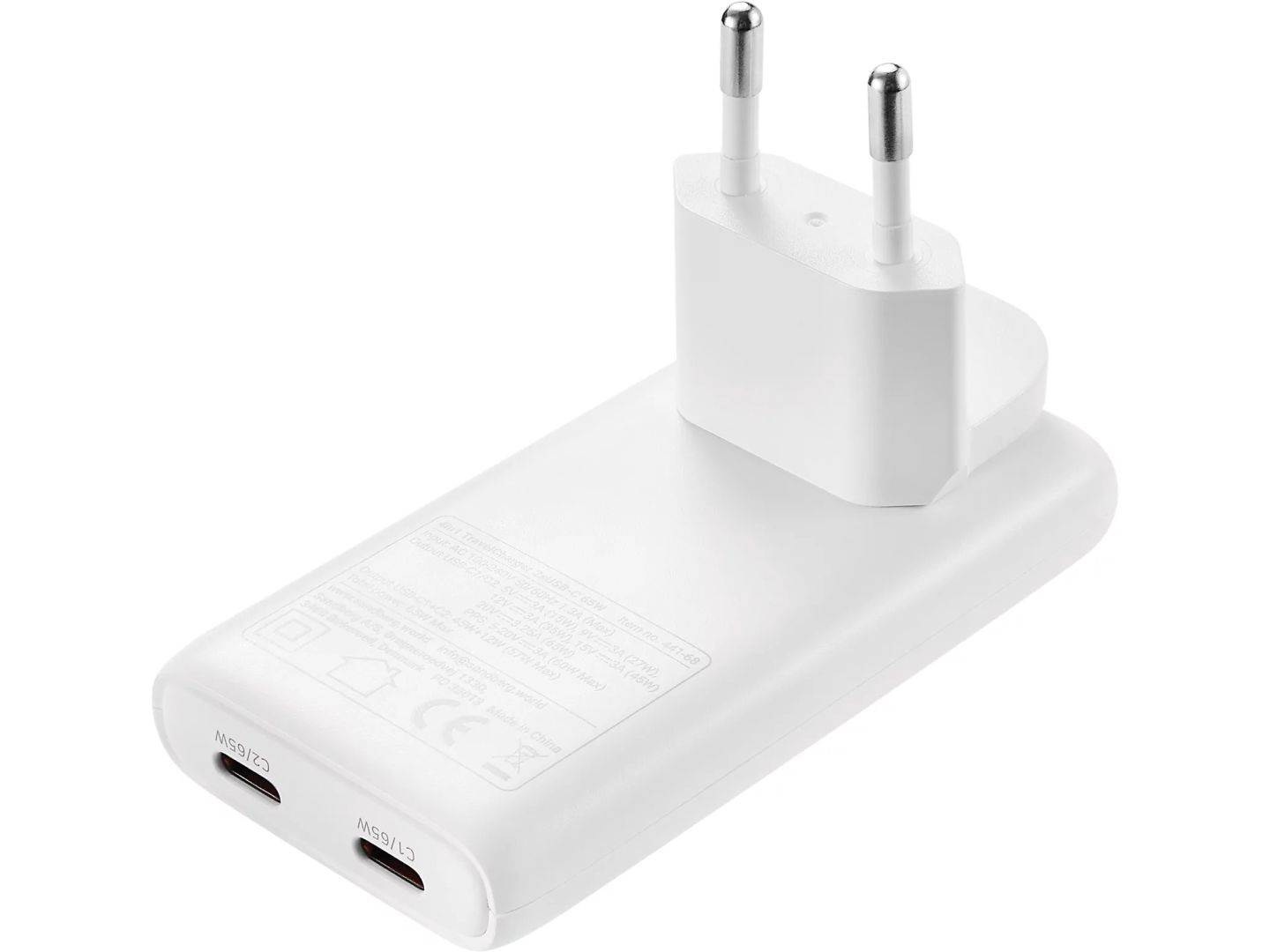 Sandberg 4in1 TravelCharger 2xUSB-C 65W White