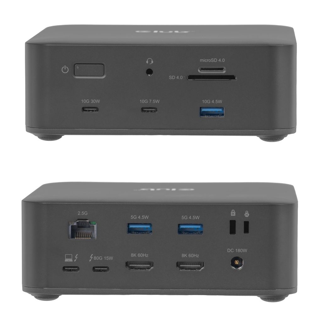 Club3D 13-1 Thunderbolt 5 Docking Station M.2 SSD 2x HDMI 8K60Hz Thunderbolt Share Certified 180W