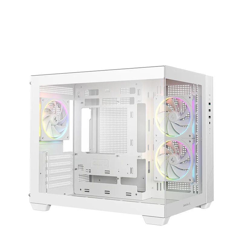 DeepCool CG330 3F WH Tempered Glass White