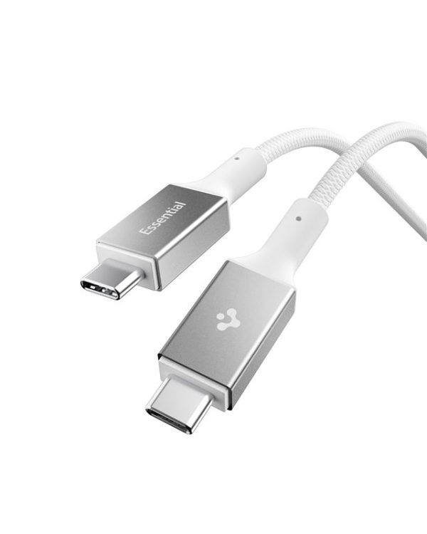 Spigen Essential USB-C to USB-C 100W Fabric Cable 1,5m White