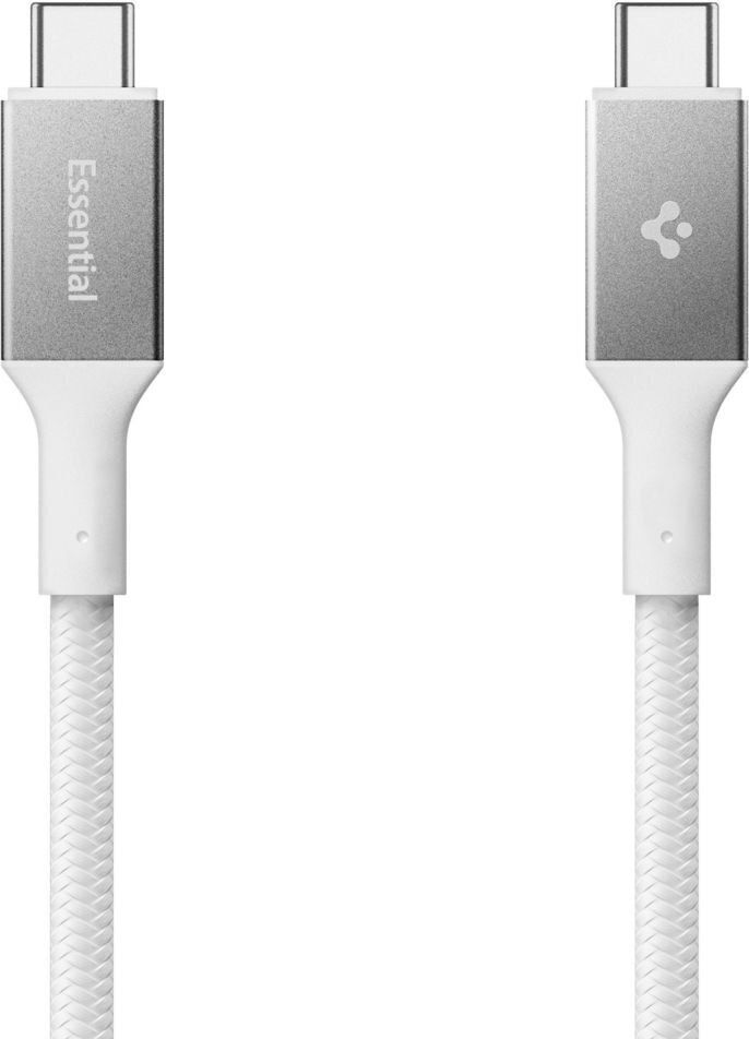 Spigen Essential USB-C to USB-C 240W Fabric Cable White