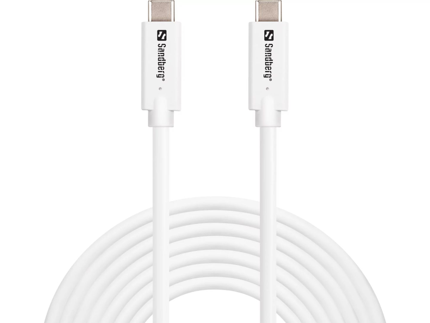 Sandberg USB3.2 USB-C to USB-C cable 5m White