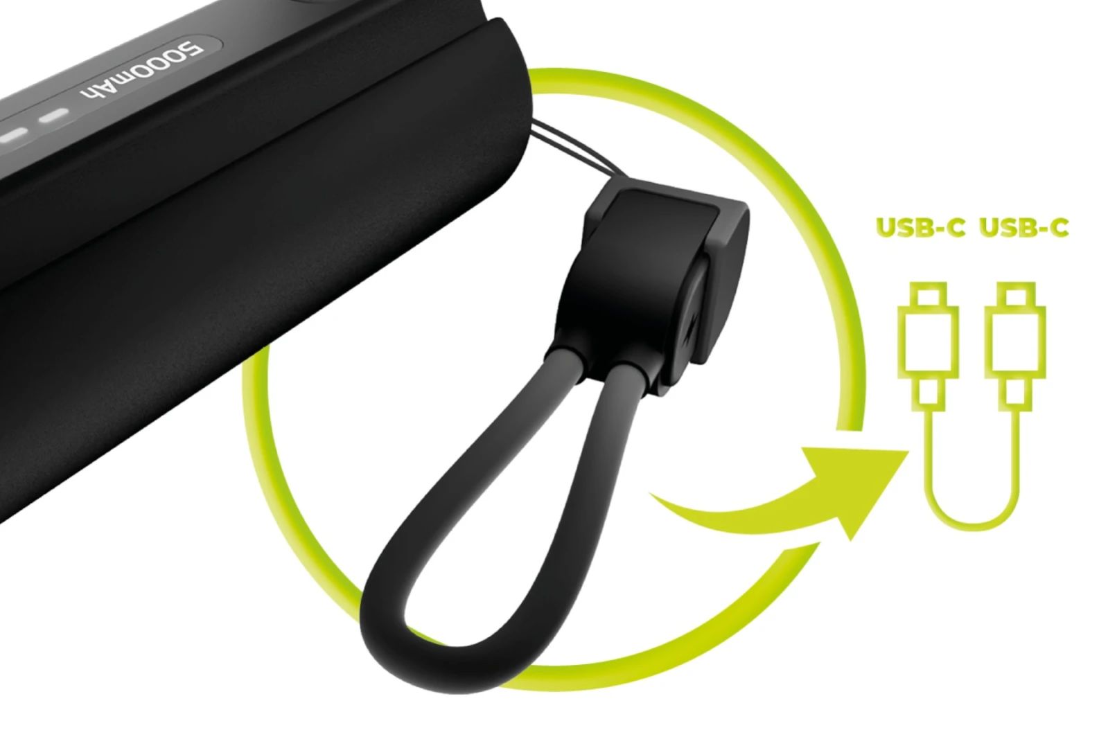 Mobile Origin Compact Flashlight 5000mAh PowerBank Black