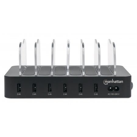 Manhattan 6-portos USB3.2 HUB Black