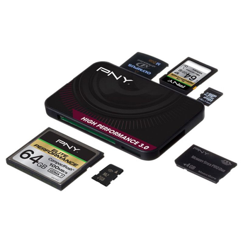 PNY High Performance Reader 3.0 Card Reader Black
