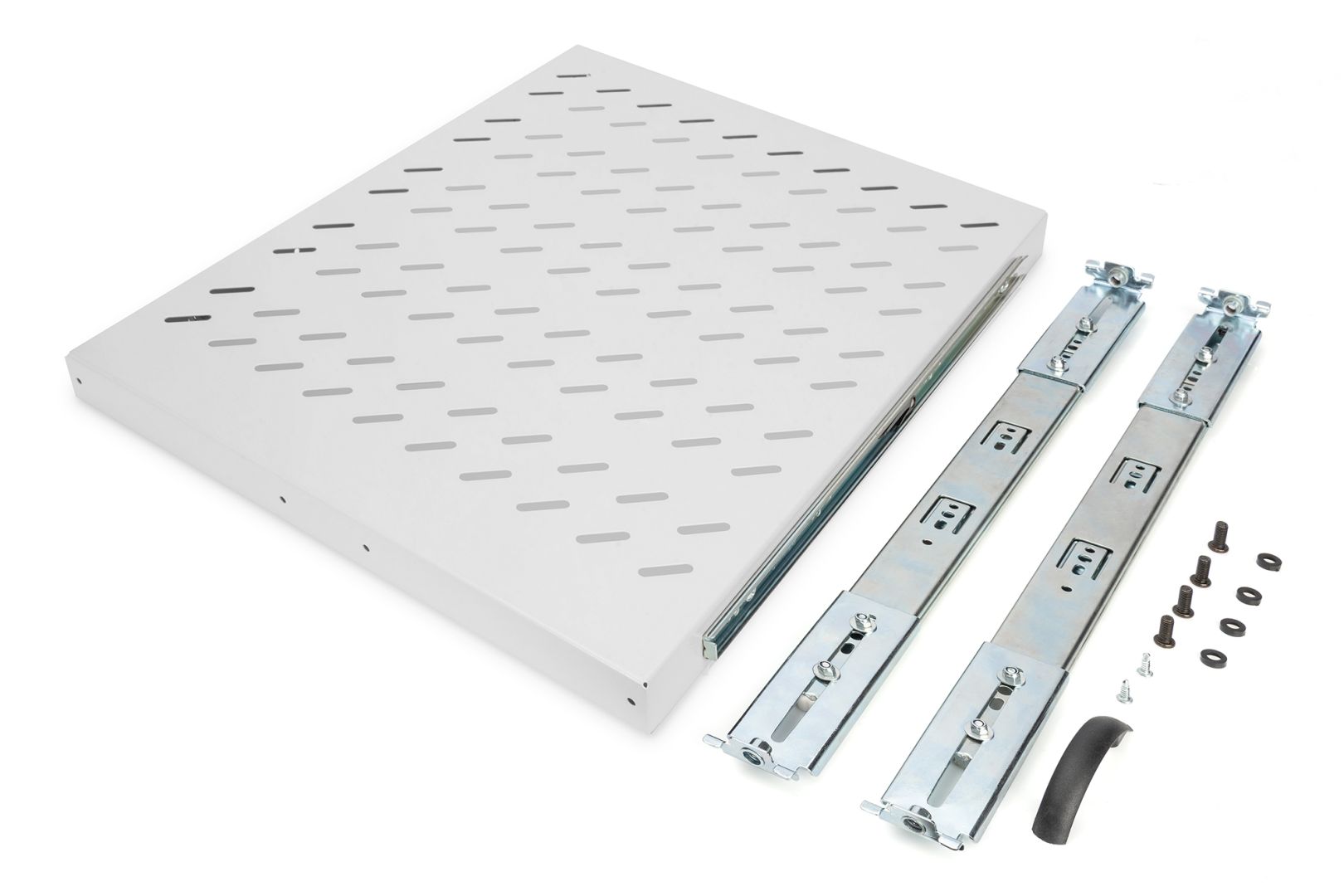 Digitus 1U extendible shelf for 800mm depth racks 40x484x568mm up to 25 kg Grey (RAL 7035)