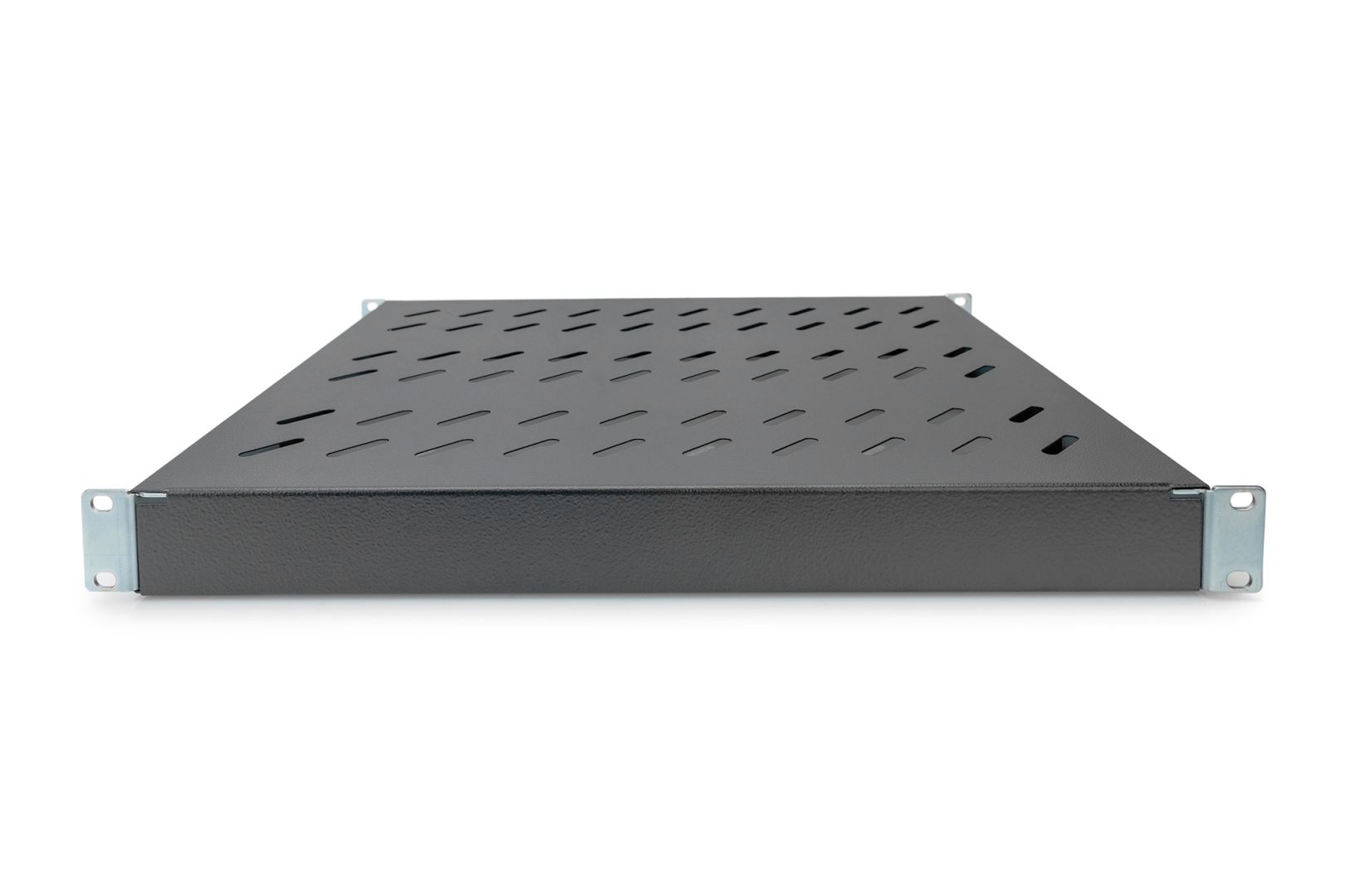 Digitus 1U fixed shelf for 600mm depth racks 44x482x350mm adjust. 350-550mm Depth Black