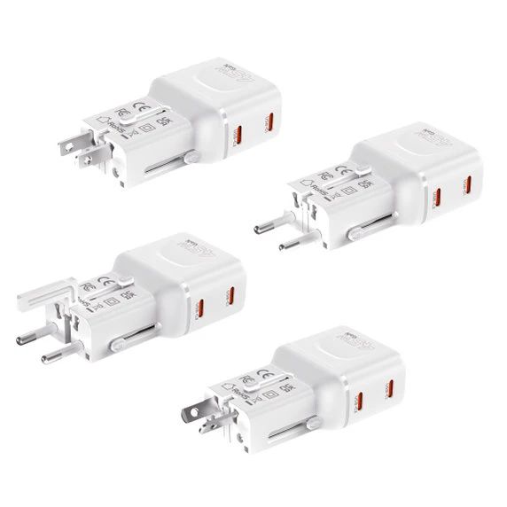 Mobile Origin 45W Travel Adapter EU/US/UK/AU PW26 White