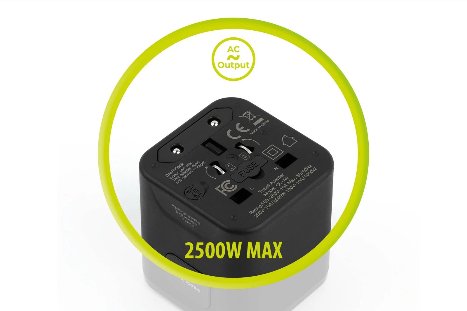 Mobile Origin Universal Travel Adapter PW30 EU/UK/US/AUS Black