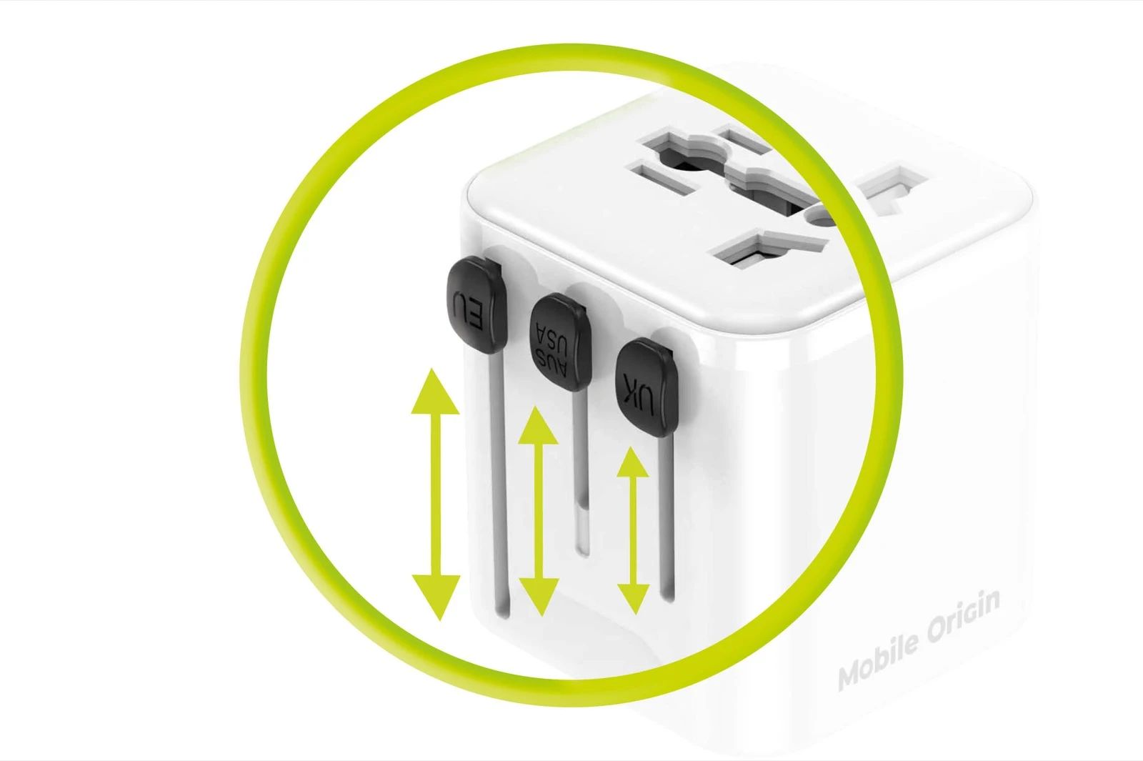 Mobile Origin Universal Travel Adapter PW30 EU/UK/US/AUS White