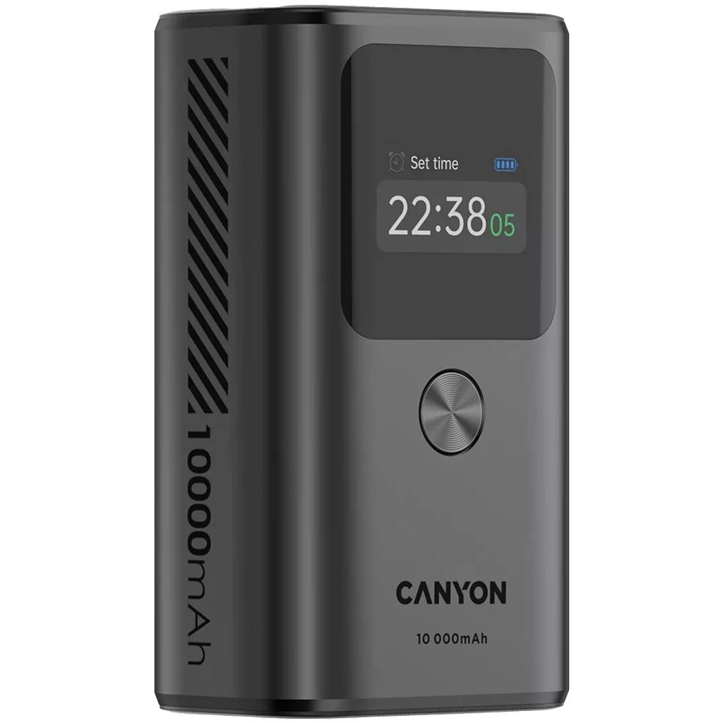 Canyon OnPower 130 10000mAh PowerBank Dark Grey