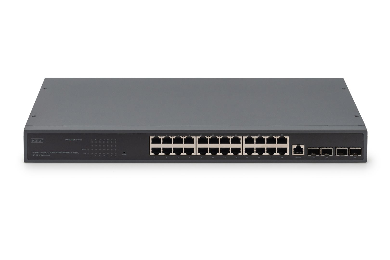 Digitus 24 Port 10/100/1000+4SFP+UPLINK Switch 19