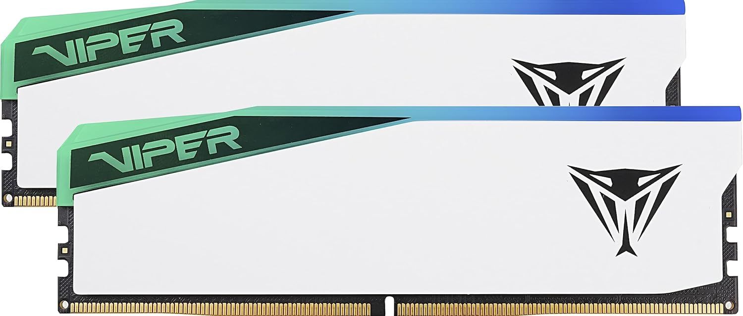 Patriot 48GB DDR5 3500MHz Kit(2x24GB) Viper Elite 5 RGB White
