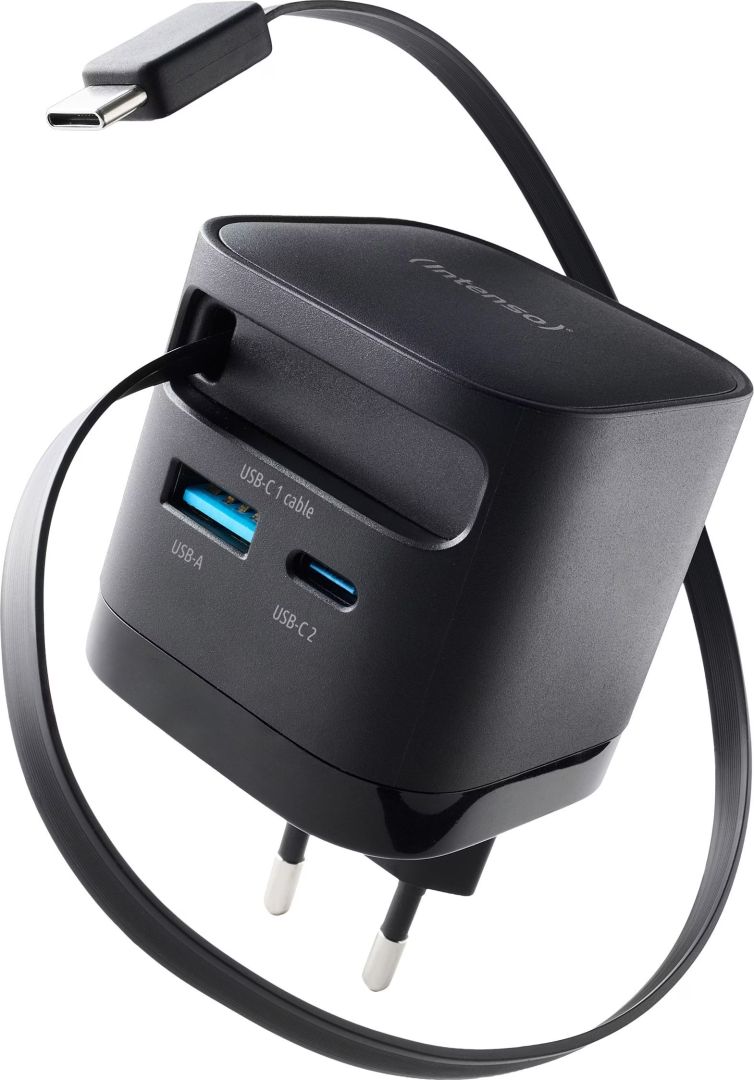 Intenso Compact Fast Charger 65W USB-C/USB-A Black