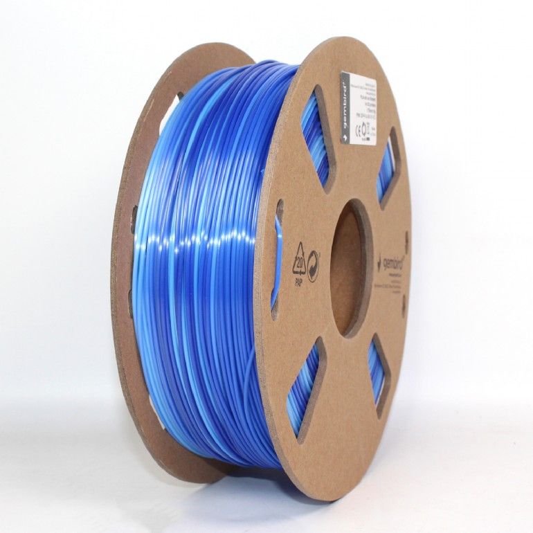 Gembird 3DP-PLA-SK-01-ICE PLA Silk Ice Blue+ Drak blue 1,75mm 1kg