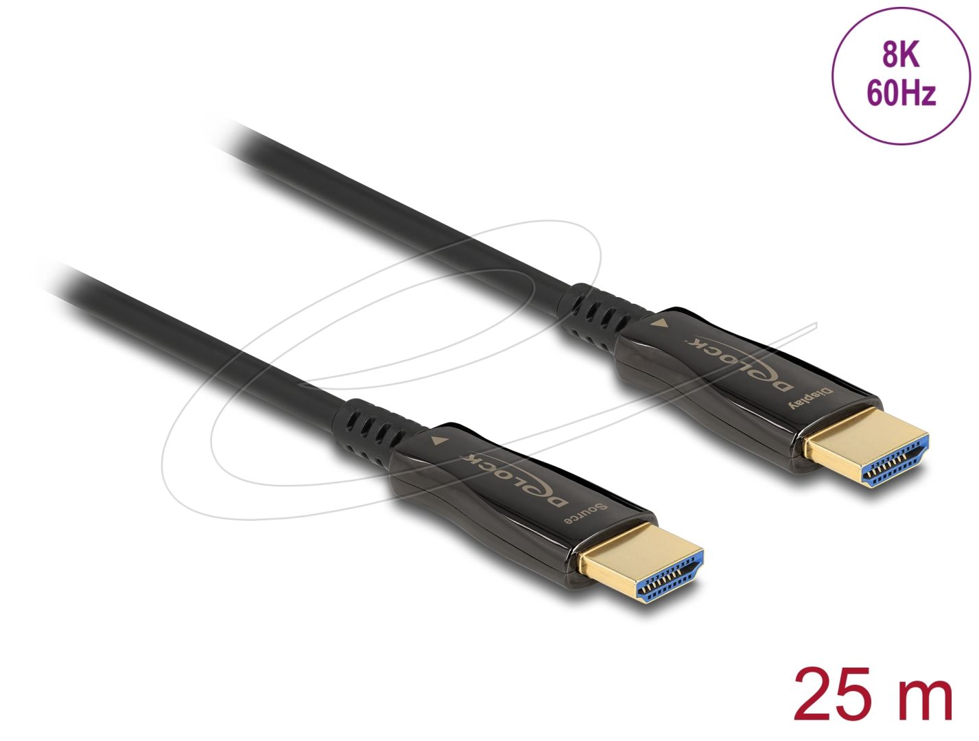 DeLock Active Optical Cable HDMI 8K 60Hz 25m Black