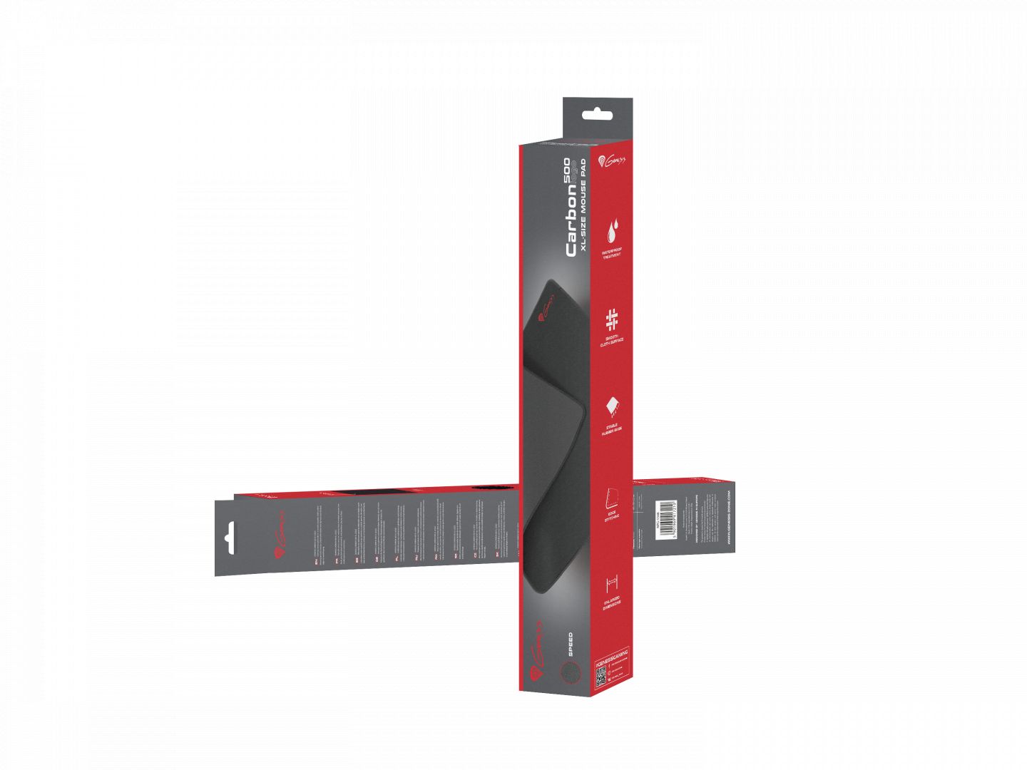 Natec Genesis Carbon 500 XL Gaming Egérpad Black