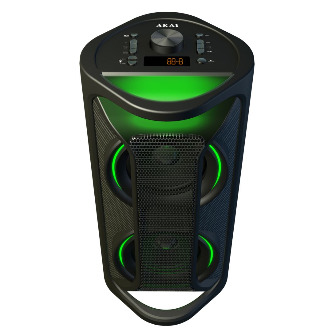 Akai 1.0 Active Portable Bluetooth Speaker Black