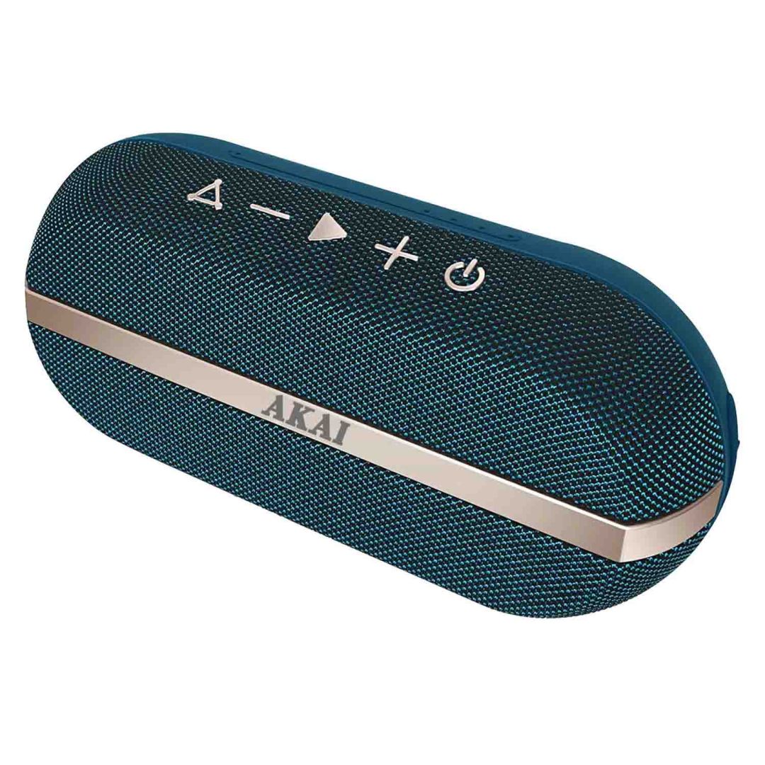 Akai 1.0 Portable Waterproof Bluetooth Speaker Blue