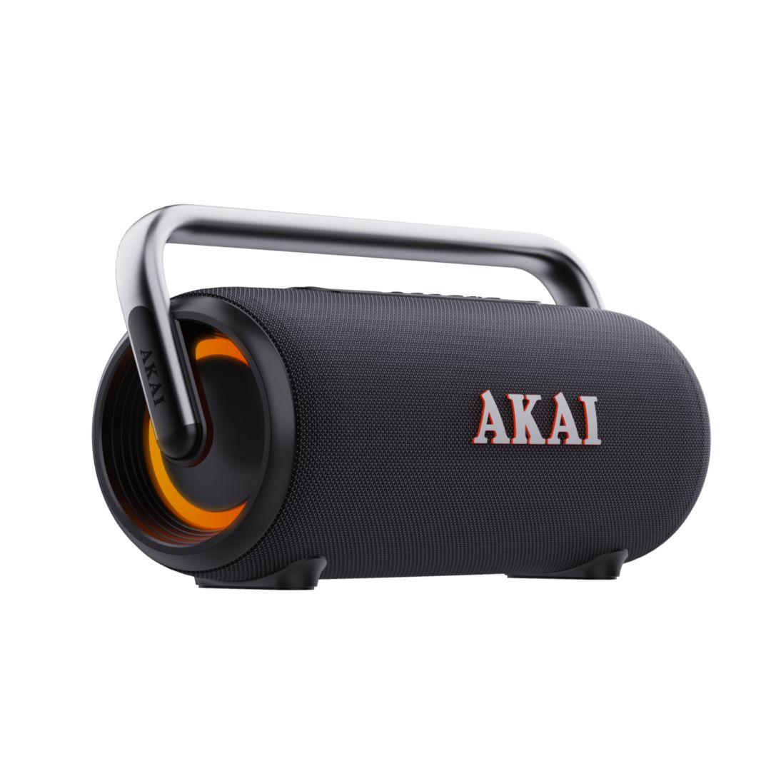 Akai 1.0 Portable Waterproof Bluetooth Speaker Black