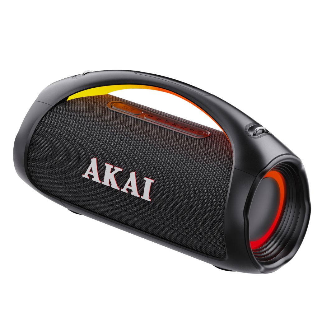 Akai 1.0 Portable Waterproof Bluetooth Speaker Black