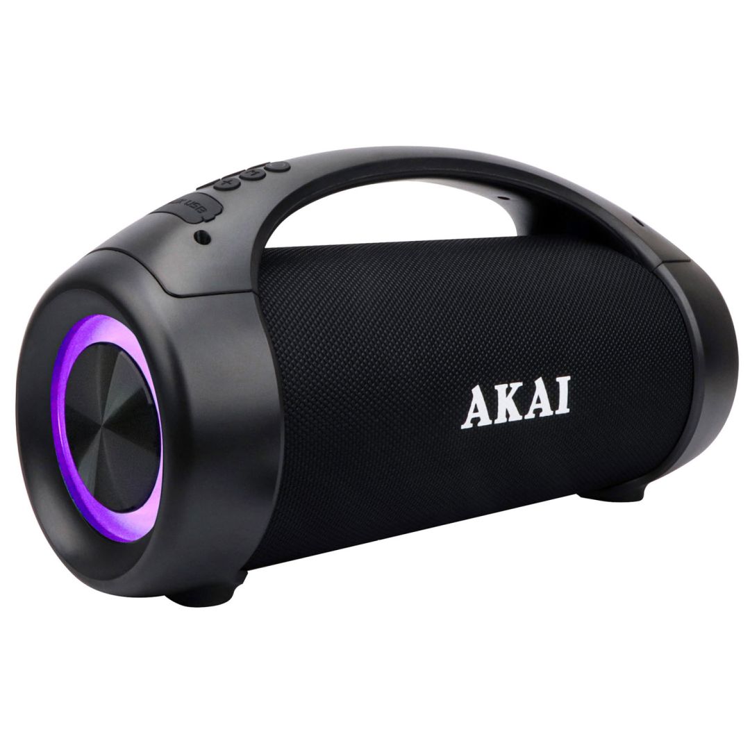 Akai 1.0 Portable Waterproof Bluetooth Speaker Black