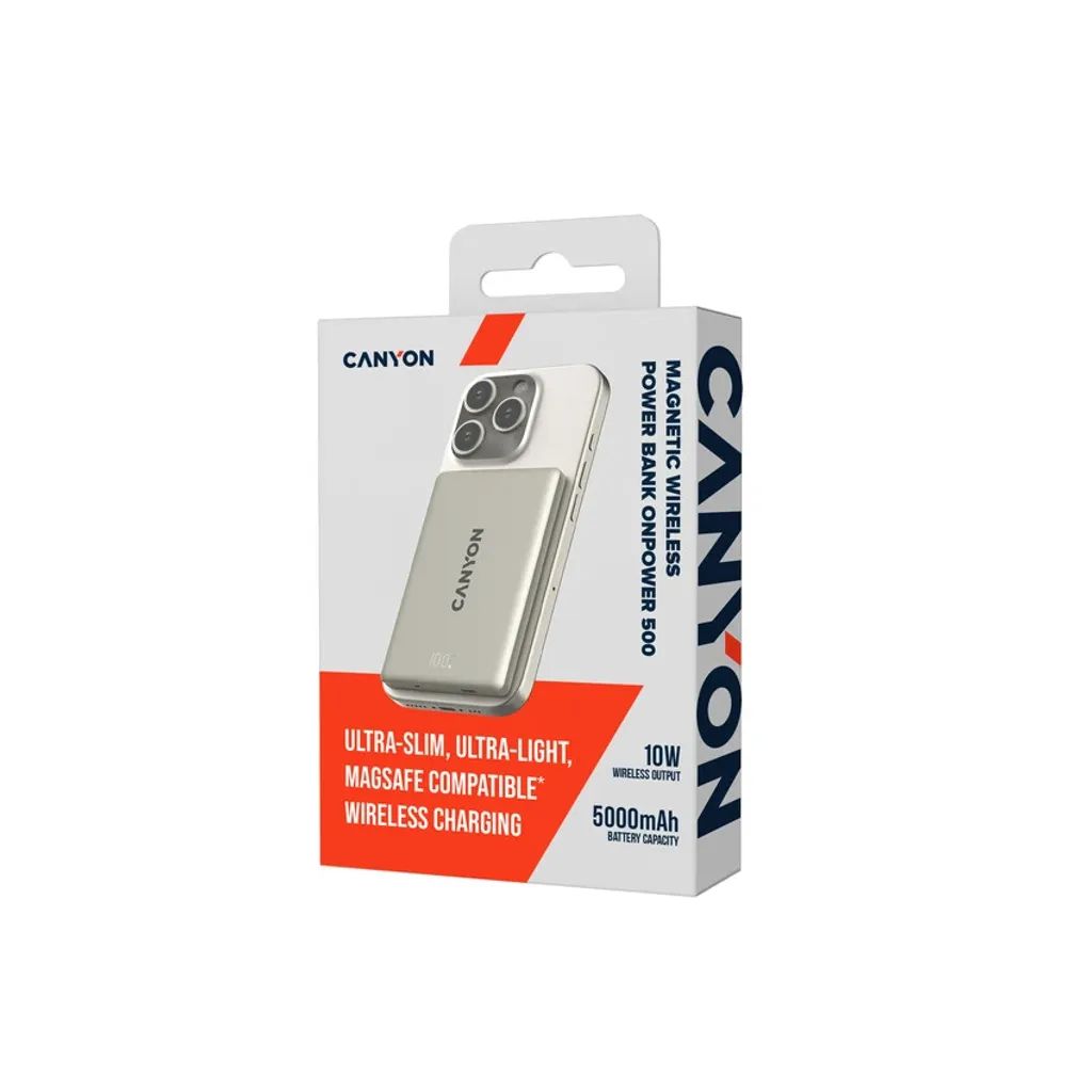 Canyon CNS-CPB500G 5000mAh PowerBank Star Grey