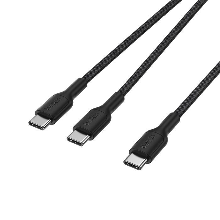 Belkin Braided USB-C to Dual USB-C Cable 1,5m Black