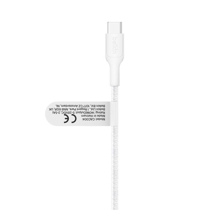 Belkin Braided USB-C to Dual USB-C Cable 1,5m White