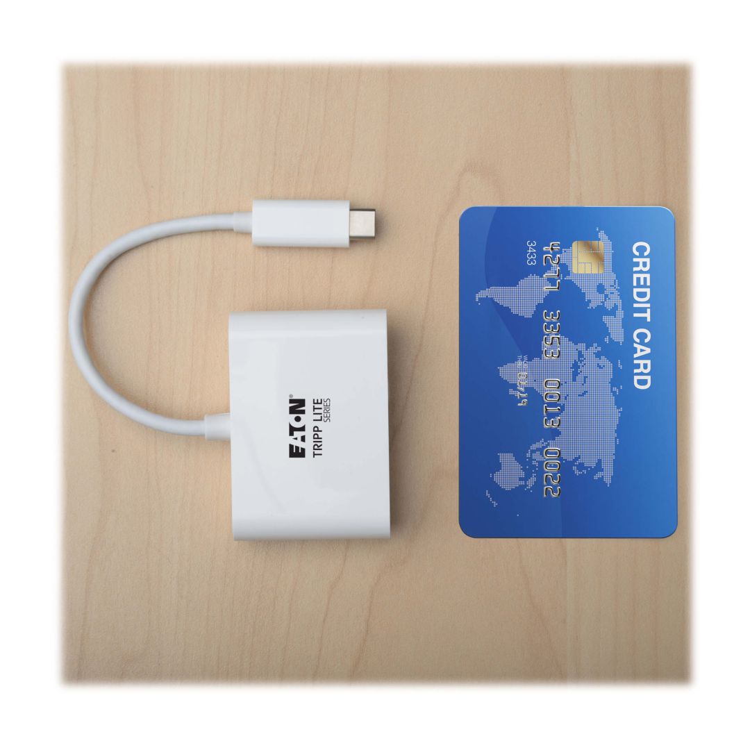 EATON Tripplite Series USB-C to HDMI Adapter with USB-A Port White
