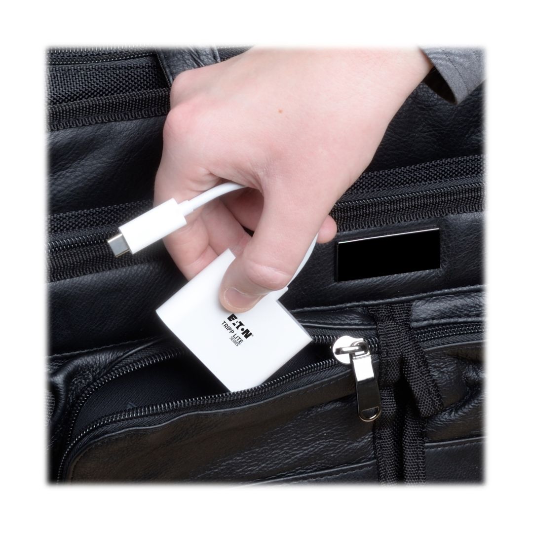 EATON Tripplite Series USB-C to HDMI Adapter with USB-A Port White